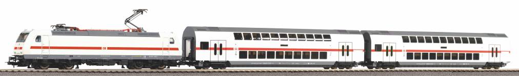 PIKO 57134 - H0 - Start-Set Elektrolok BR 146 mit 2 IC Doppelstockwagen, DB AG, Ep. VI